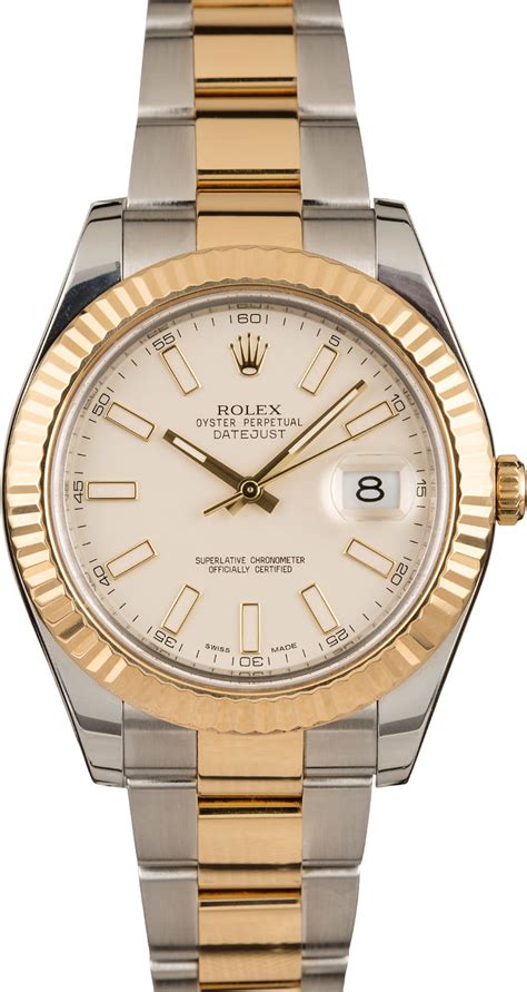 rolex datejust 41mm two tone